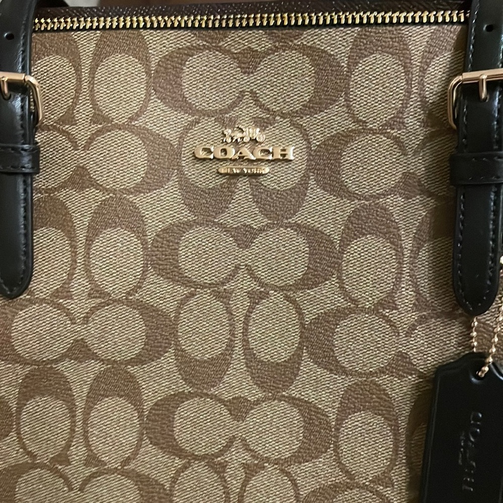 Coach Mollie Tote in Signature Canvas NWT